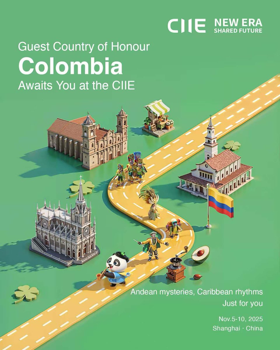Kolombiya, 2025 Çin Uluslararası İthalat Fuarı'nın Onur Konuğu Olacak