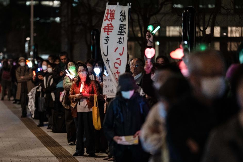 Tokyo'da Büyük Protesto Gerçekleşti