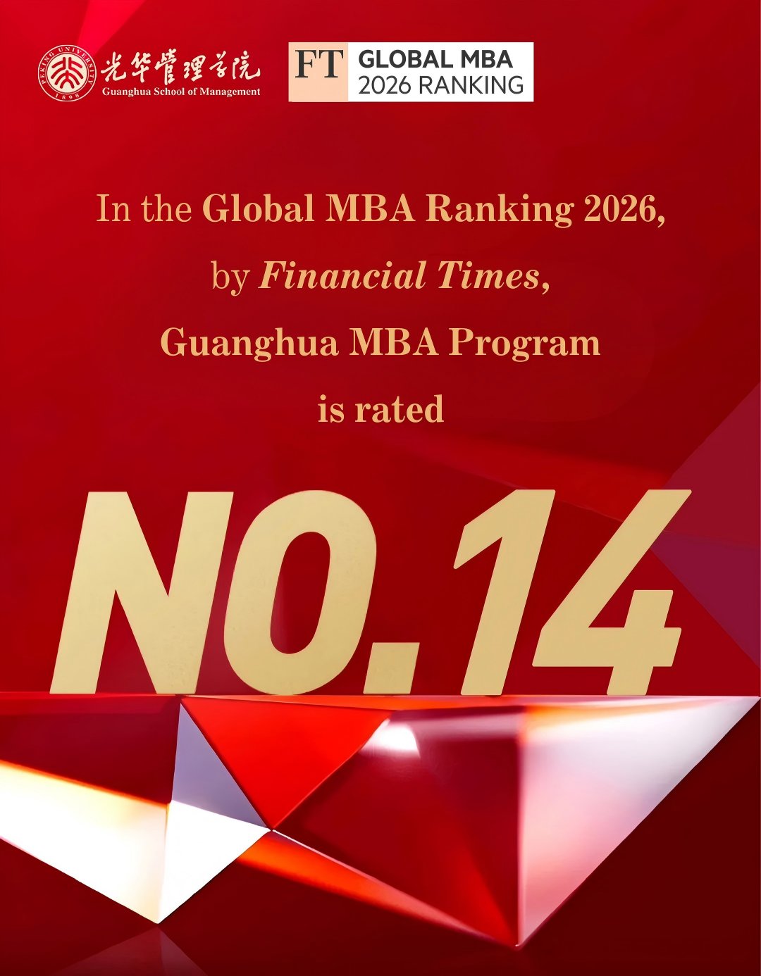 Peking Üniversitesi MBA Programı 14. Sırada