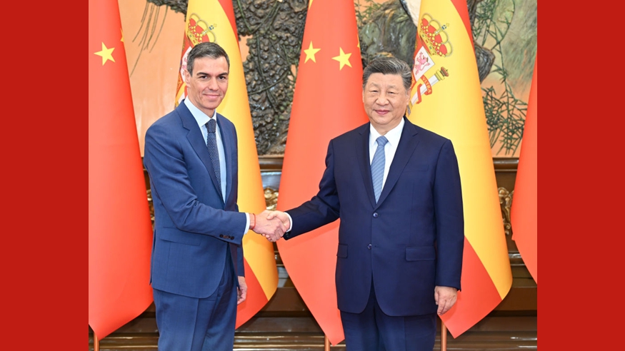 Xi Jinping ve Pedro Sanchez, Pekin'de bir araya geldi