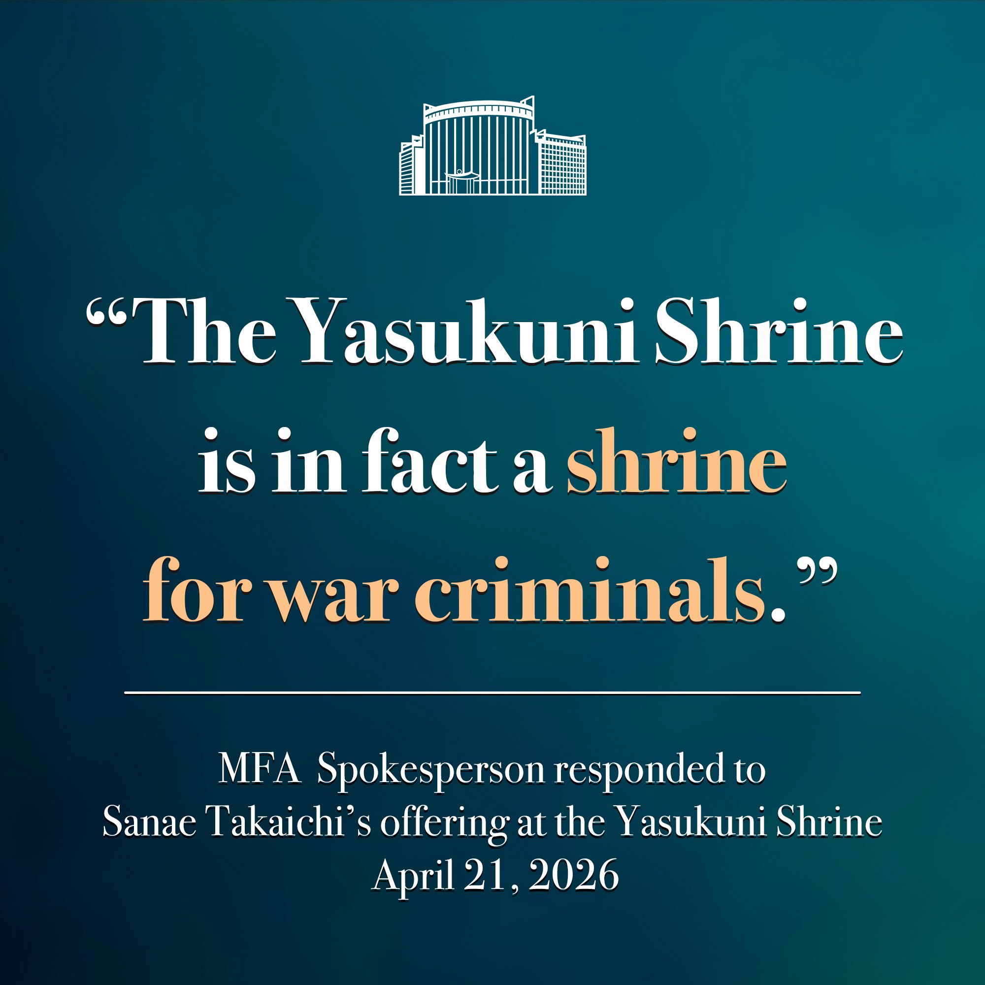 Japonya'nın Yasukuni Tapınağı'na Tepkiler Büyüyor