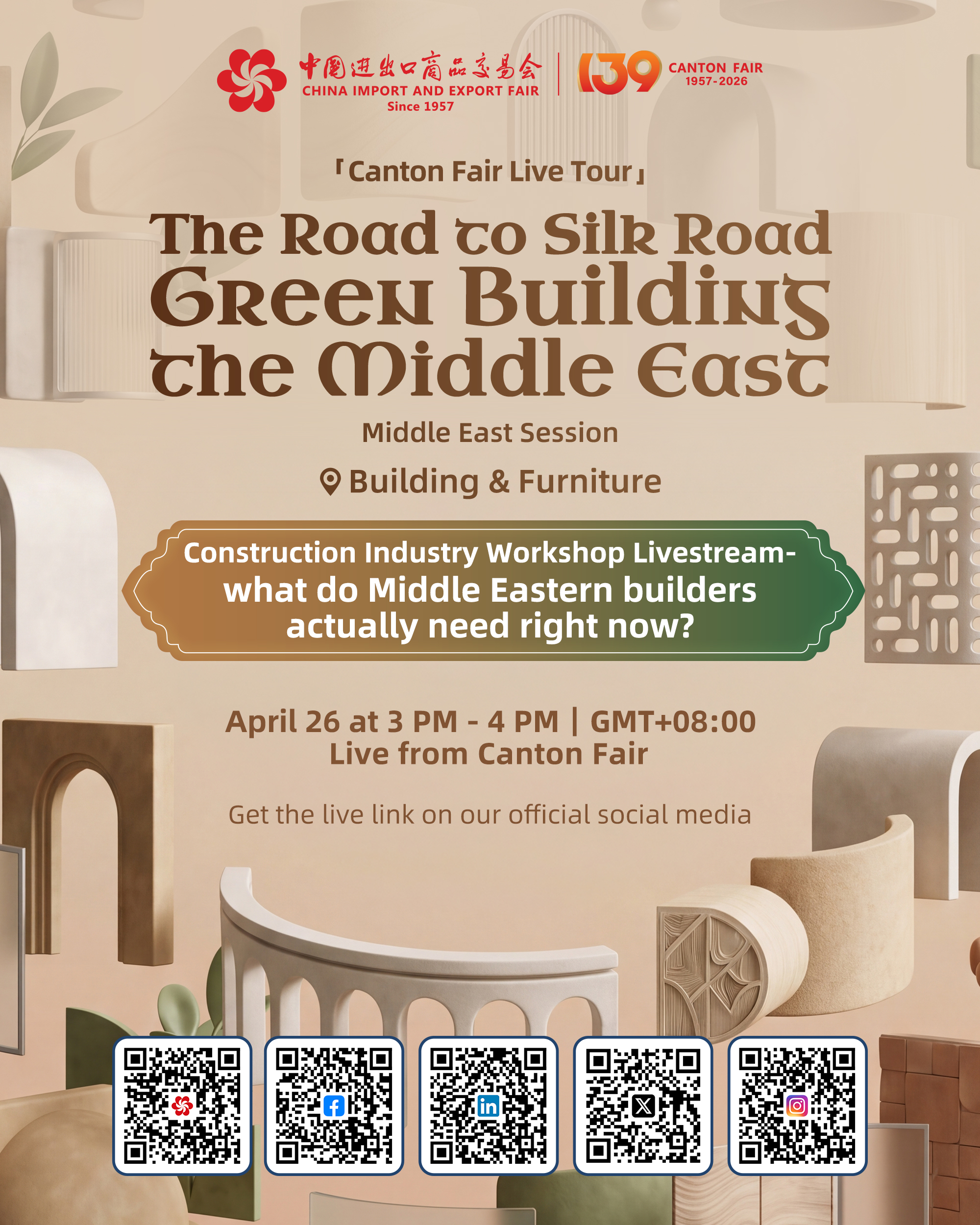 Orta Doğu'da Yeşil Yapı Atölyesi Canlı Yayınlanacak