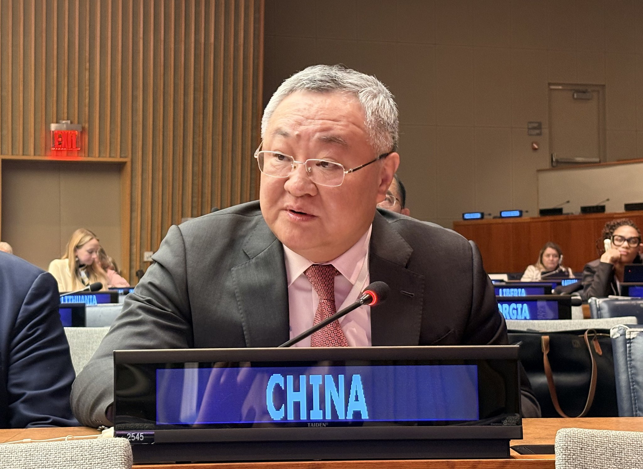 Çin Temsilcisi Fu Cong, BM'de Ortak Konuşma Yaptı