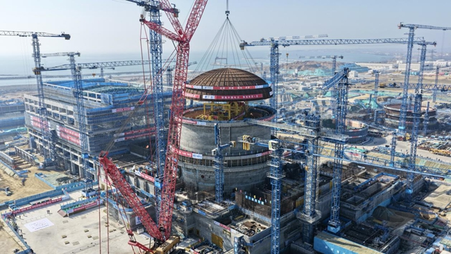 Hualong One nükleer santrali önemli bir aşama kaydetti