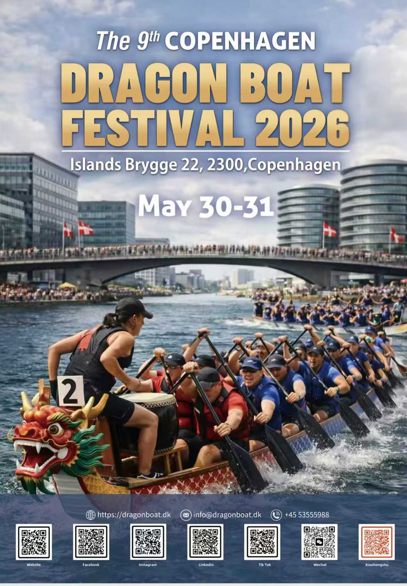Kopenhag'da Ejderha Kayık Festivali Başlıyor