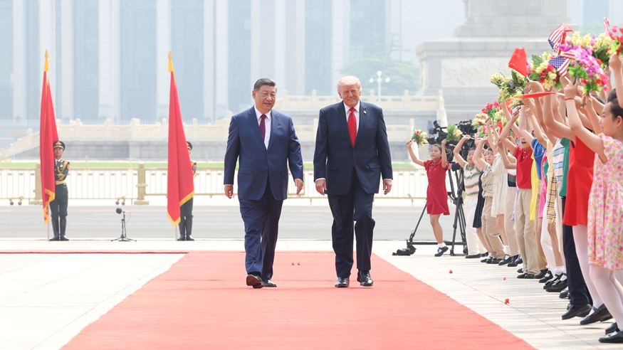 Xi Jinping, Trump'ı Resmi Ziyarete Karşıladı