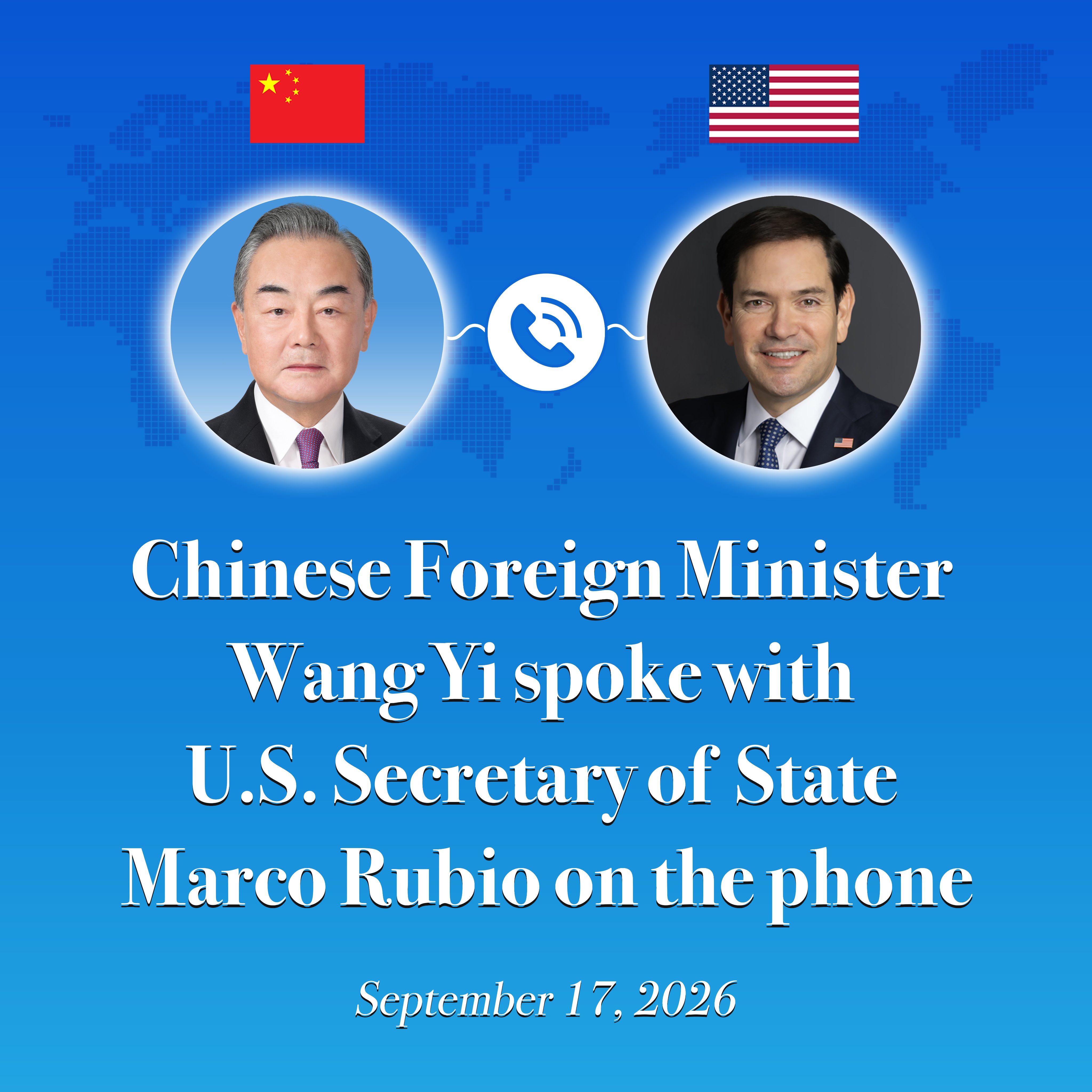 Wang Yi, Marco Rubio ile telefon görüşmesi gerçekleştirdi